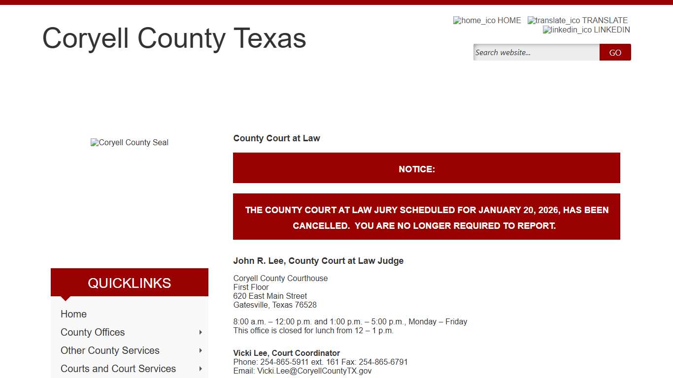 Coryell County, Texas